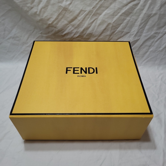 Fendi Magnetic Gift Box Empty Decorative Storage Organizer 9.5 x 8.75 x 3.75 in - Picture 3 of 14